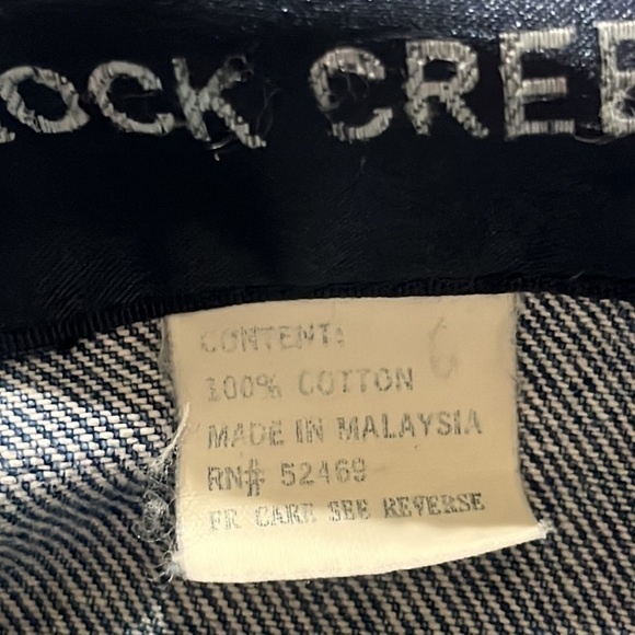 ROCK CREEK VINTAGE EMBROIDERED WOMENS DENIM JACKET, SIZE 3X - Picture 10 of 11